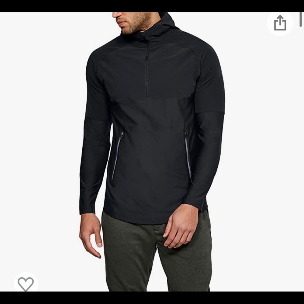 UA Mens threadborne vanish popover hoodie SIZE S